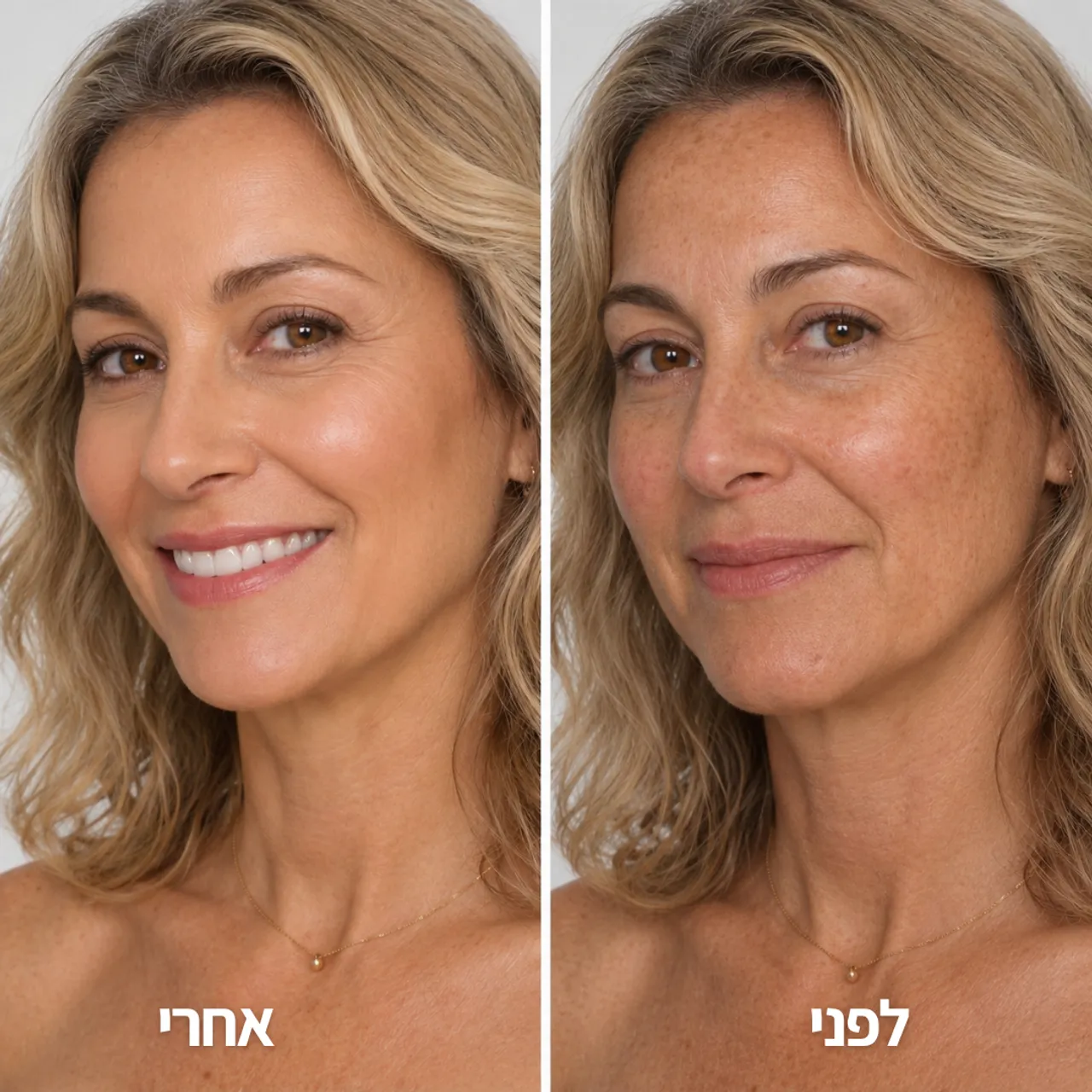 לפני ואחרי — התאמת גוון מושלמת